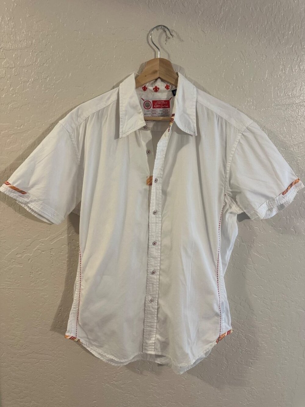 Robert Graham The Freshly Laundered White Cotton Collared Shirt